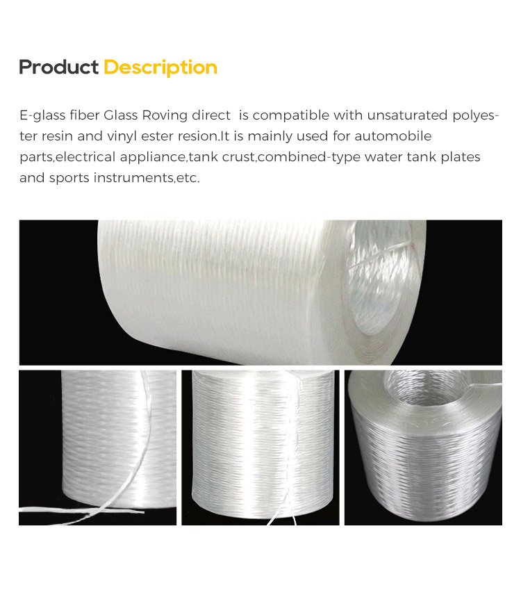 wholesale e glass direct fiberglass roving for sports equipment
