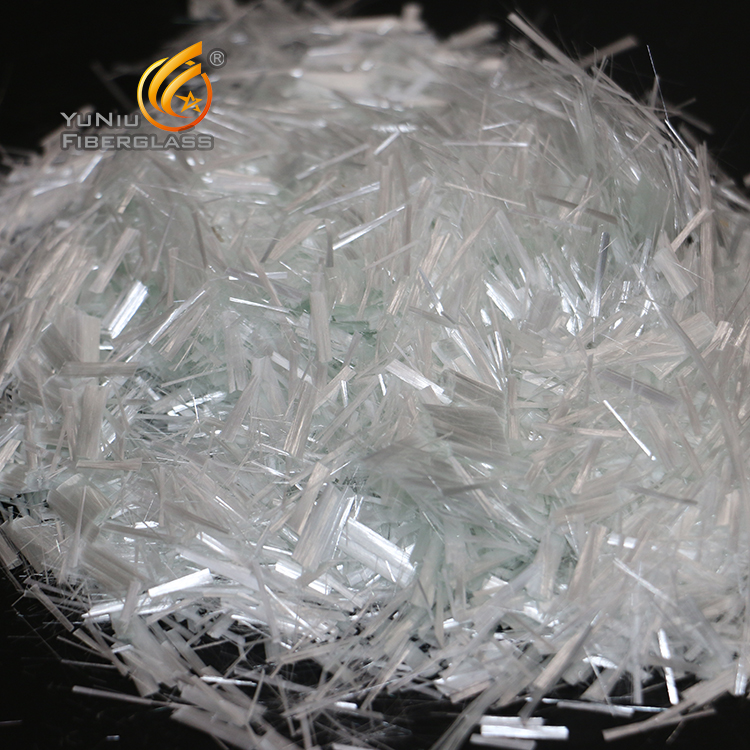The use of alkali-free glass fiber chopped strands